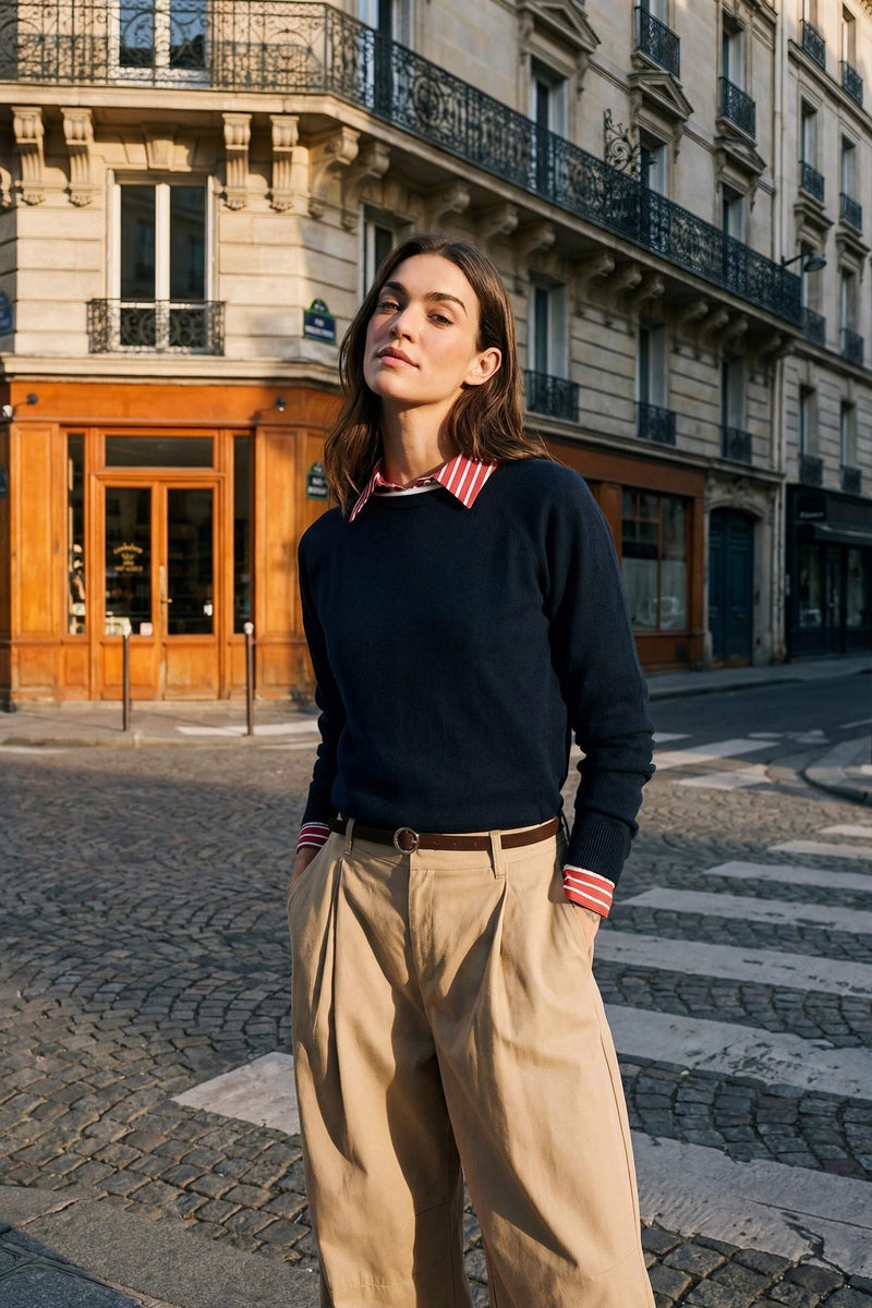 ديفاكتو بلوفر قصة عادية برقبة مستديرة - Image 1